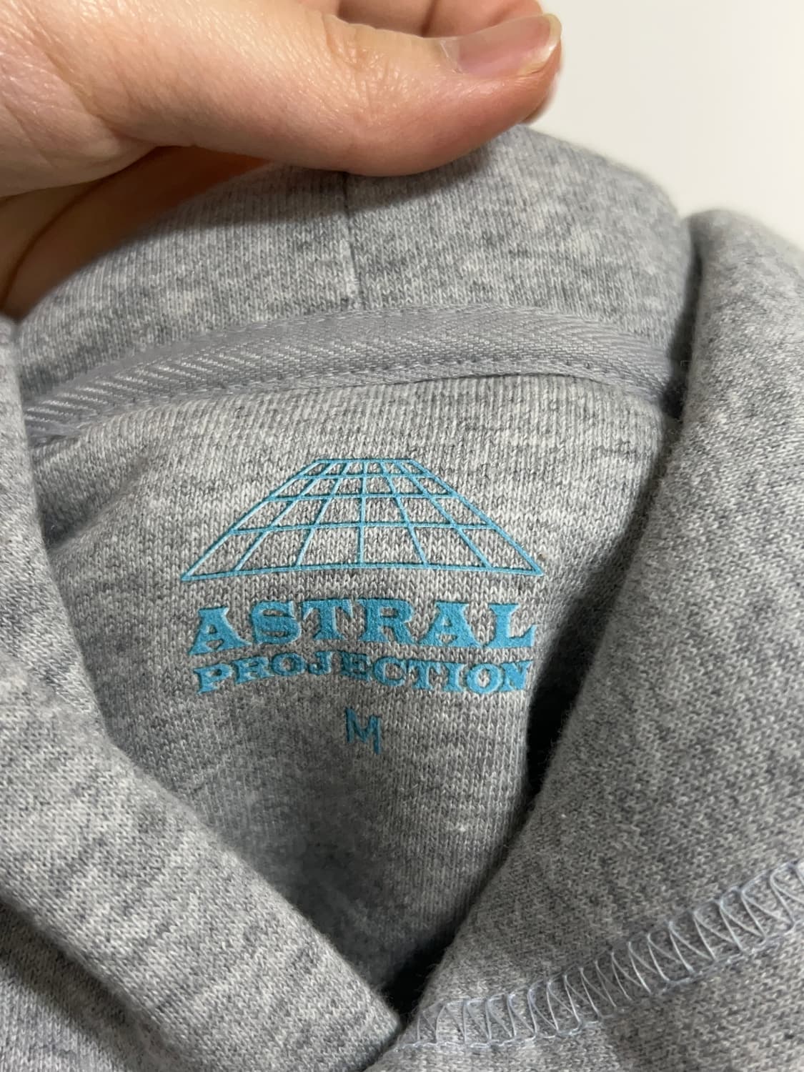 ATRL 도트 레터링 오버핏 와이드 숄더 후디_멜란지 상품이미지2