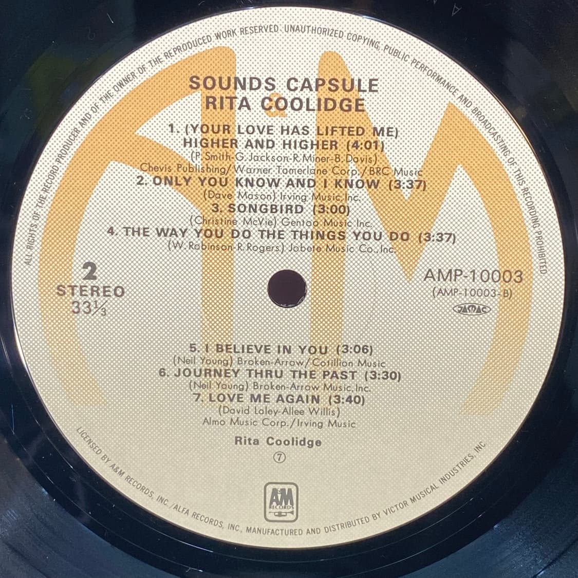 (수입중고LP-팝) Rita Coolidge -Rita 상품이미지5