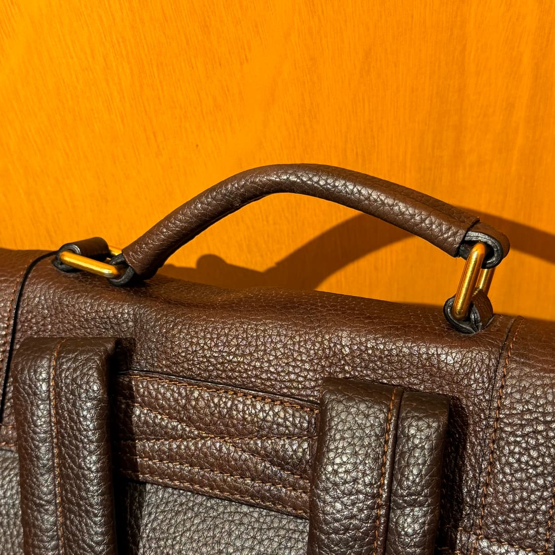 닥스 브라운 카우레더 백팩 상품이미지5