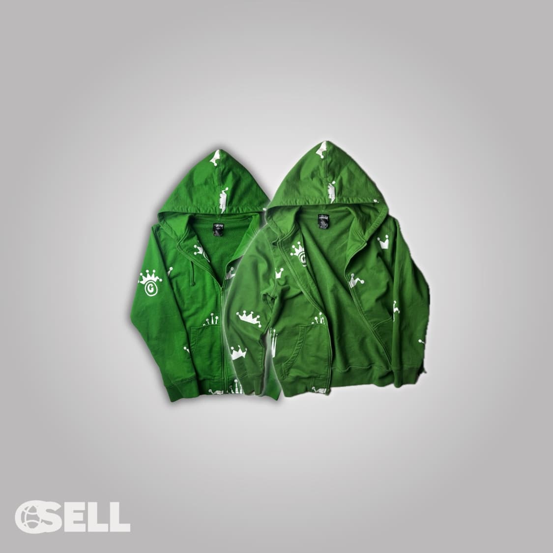 스투시 크라운 후드집업 상품이미지2