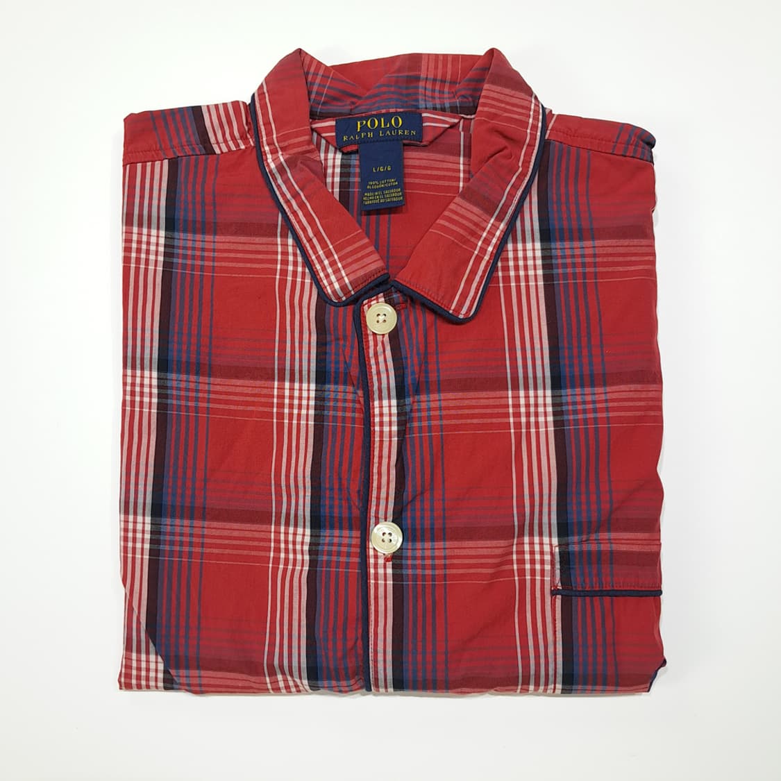 CL097 L 폴로 코튼 파자마 셔츠 상품이미지6