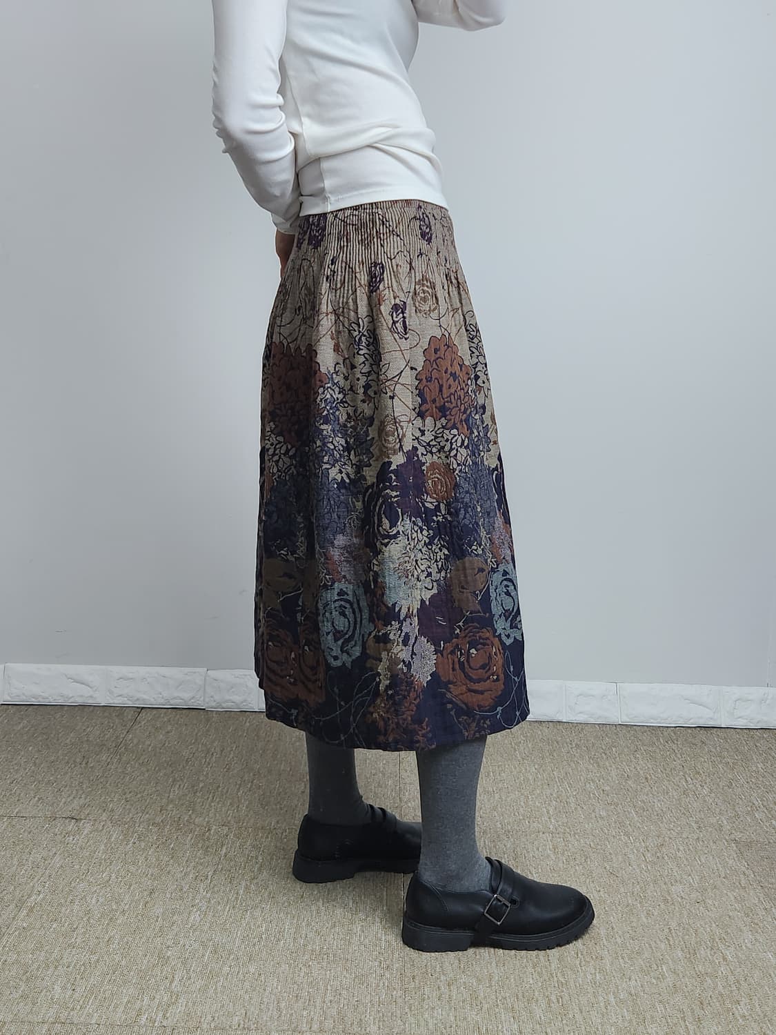 플로럴 자수 스커트 상품이미지4