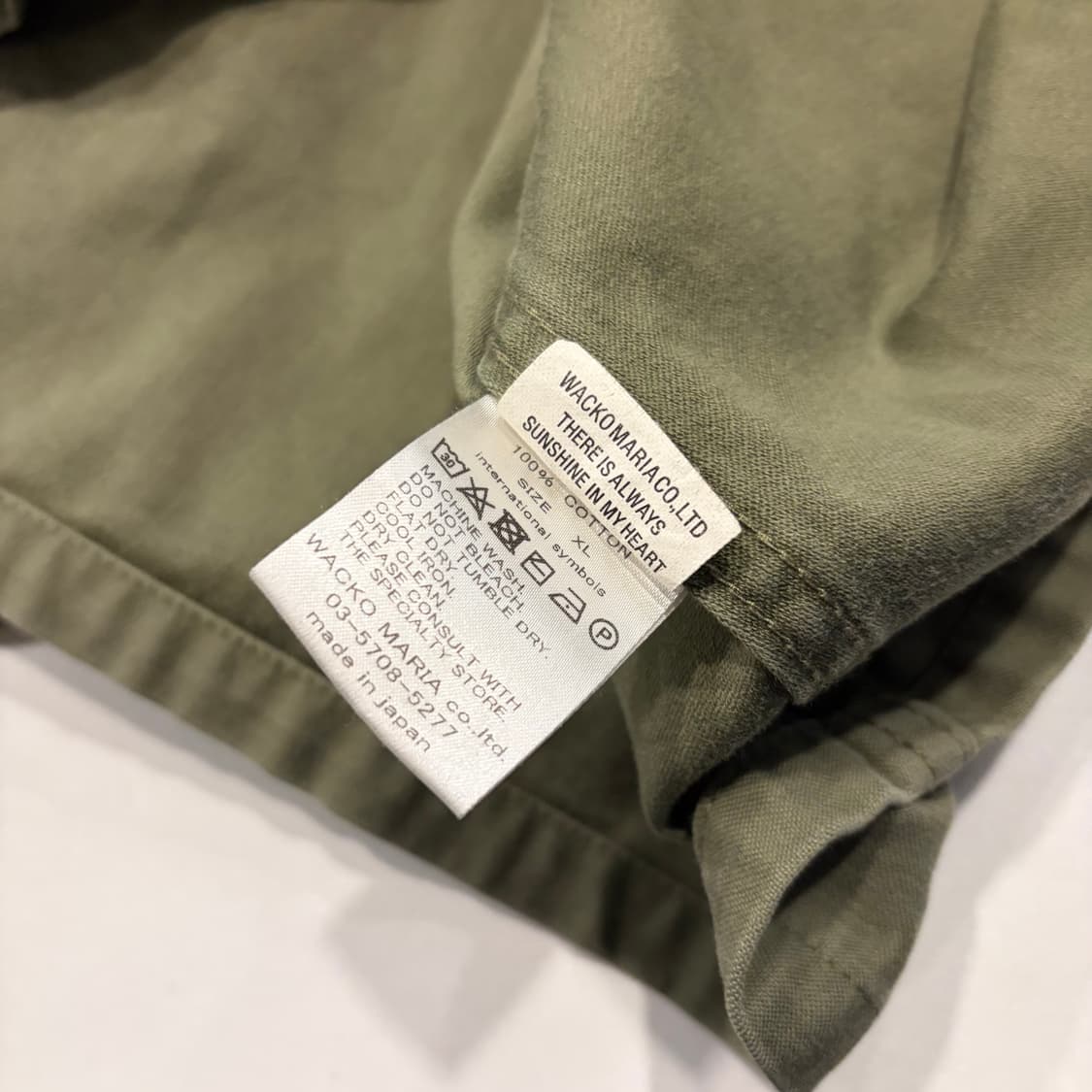 [XL] 17FW 와코마리아 미군 밀리터리 셔츠 자켓 카키 D118 상품이미지9