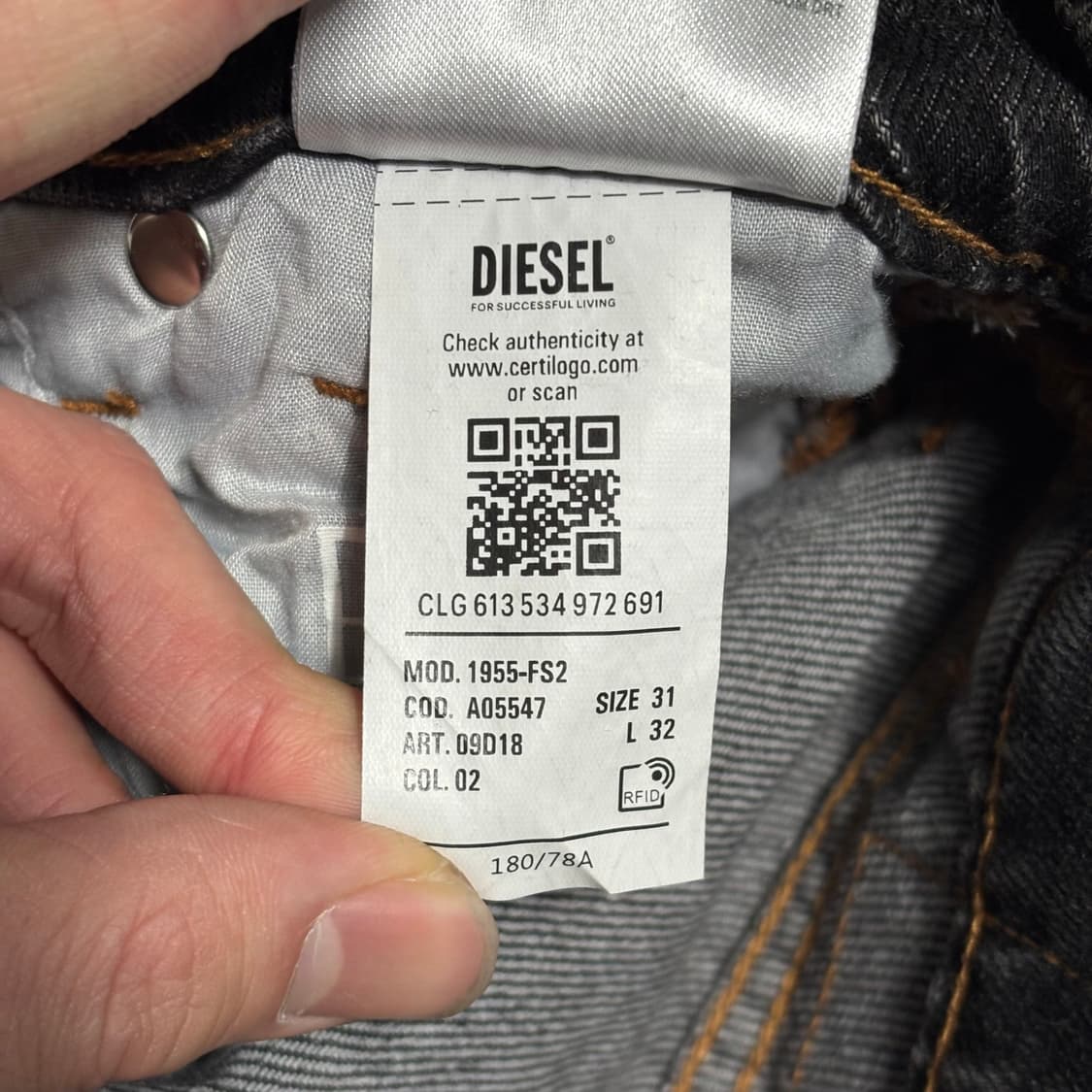 W31 디젤 인더스트리 사이드지퍼 데님 팬츠 상품이미지8