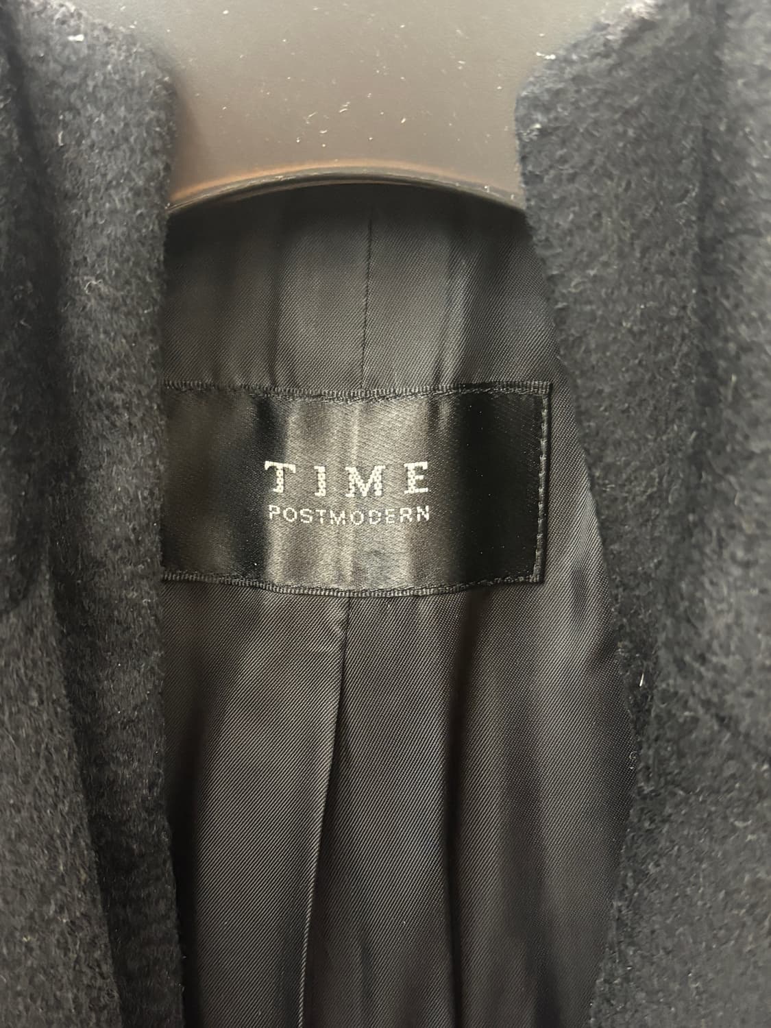 타임 캐시미어 블랙 코트 상품이미지4