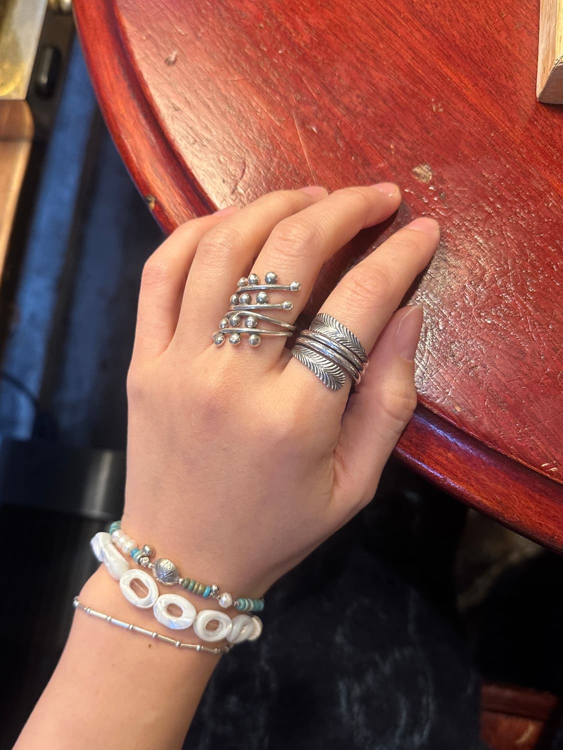 Dot Orbit Karen Silver Ring 상품이미지2