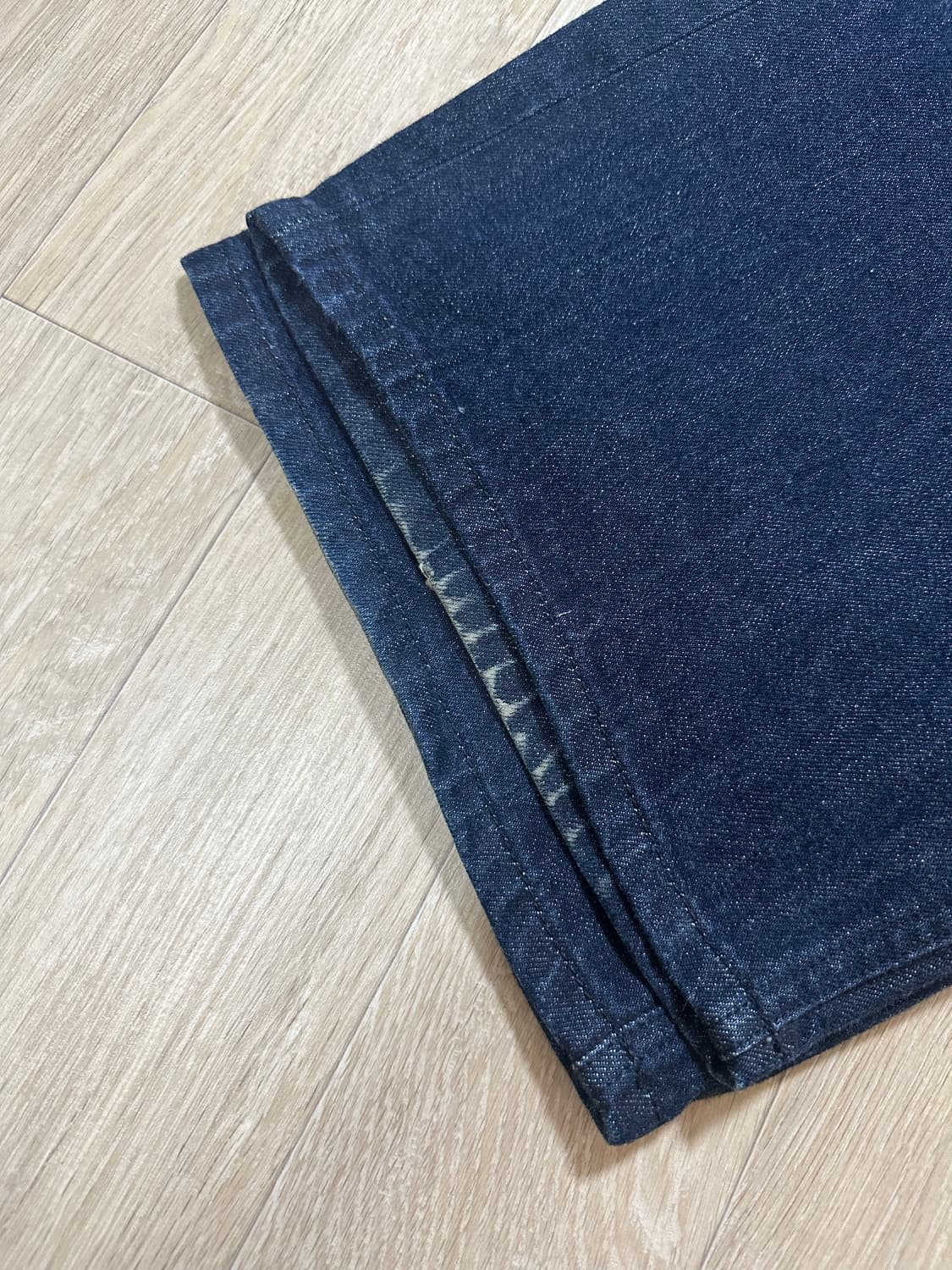 해칭룸 와이드 커브진 생지 (1) 상품이미지3