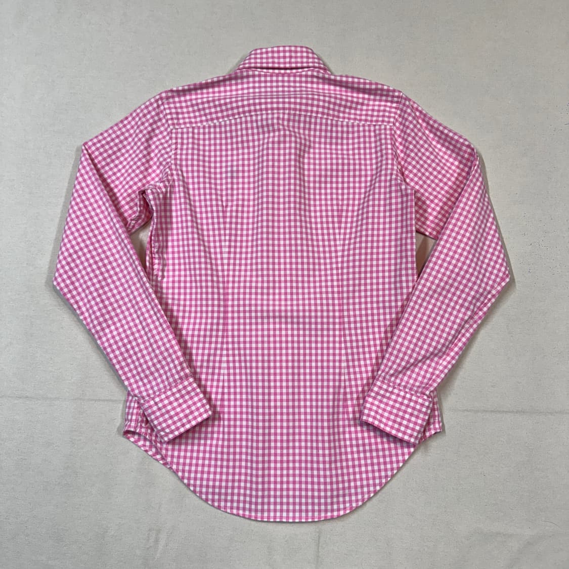 S) 폴로 랄프로렌 클래식 핑크 깅엄 체크 포플린 셔츠 상품이미지5