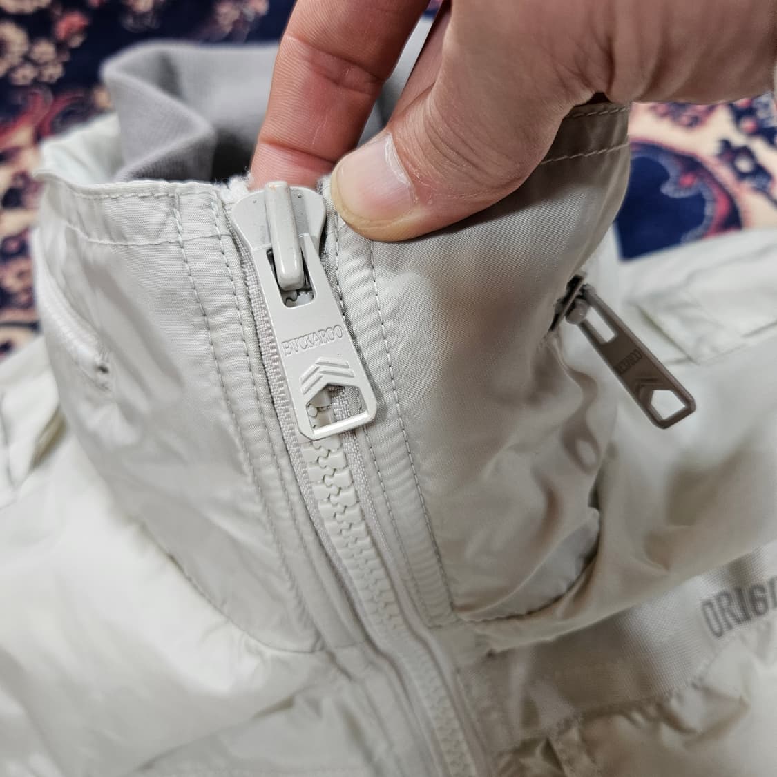 버커루(Buckaroo) 나일론 하이넥 바이커 자켓 M size 상품이미지7