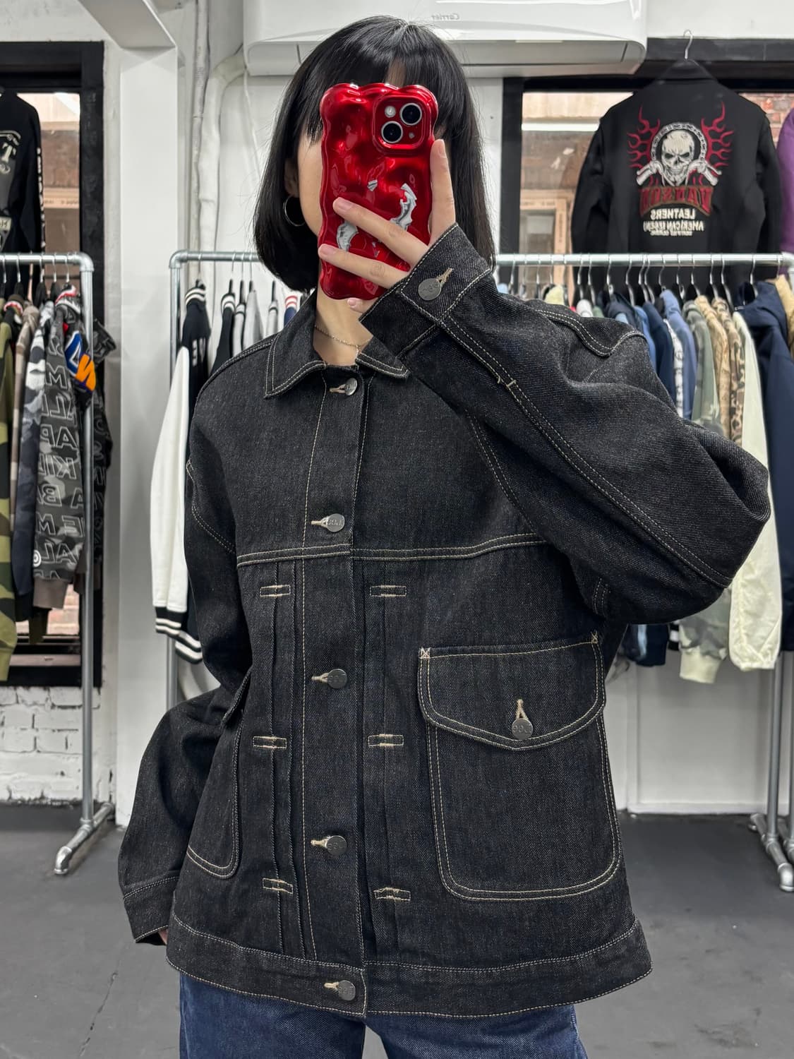 LEE 리 블랙 데님자켓 상품이미지3