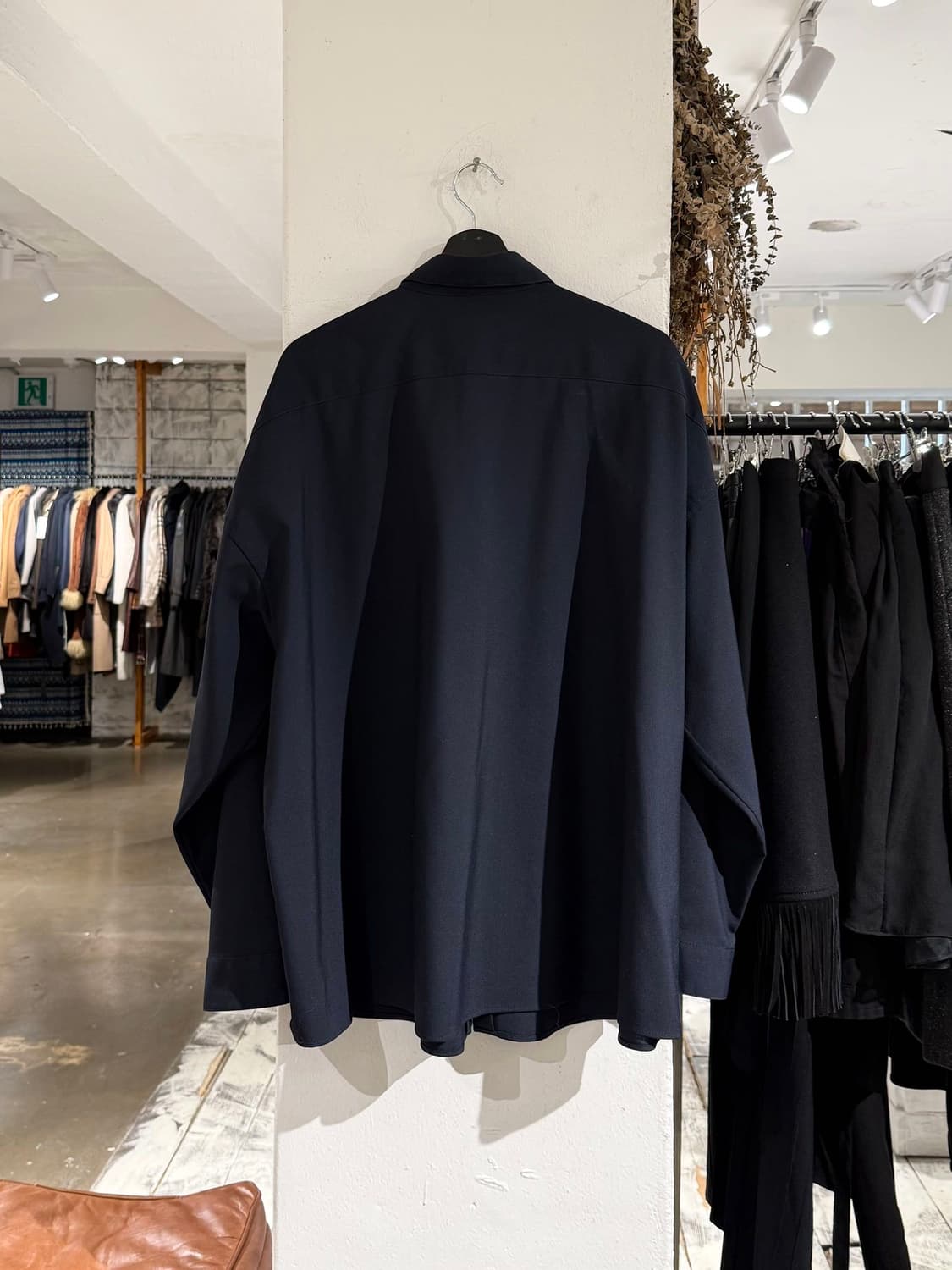 마르니 네이비 라나 버진 울 셔츠 상품이미지6