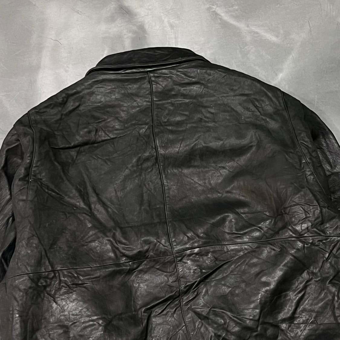  Claiborne 램스킨 레더 자켓 y14981 상품이미지5