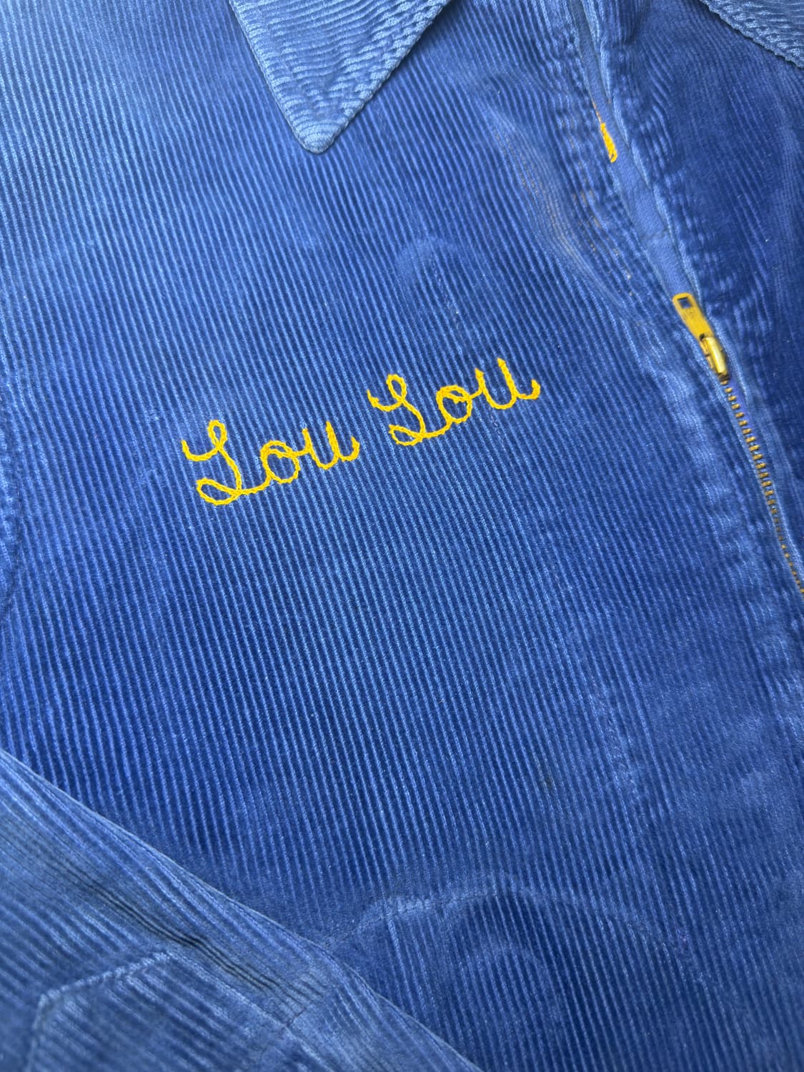 빈티지 블루 코듀로이 FFA 자켓 60-70s 상품이미지6