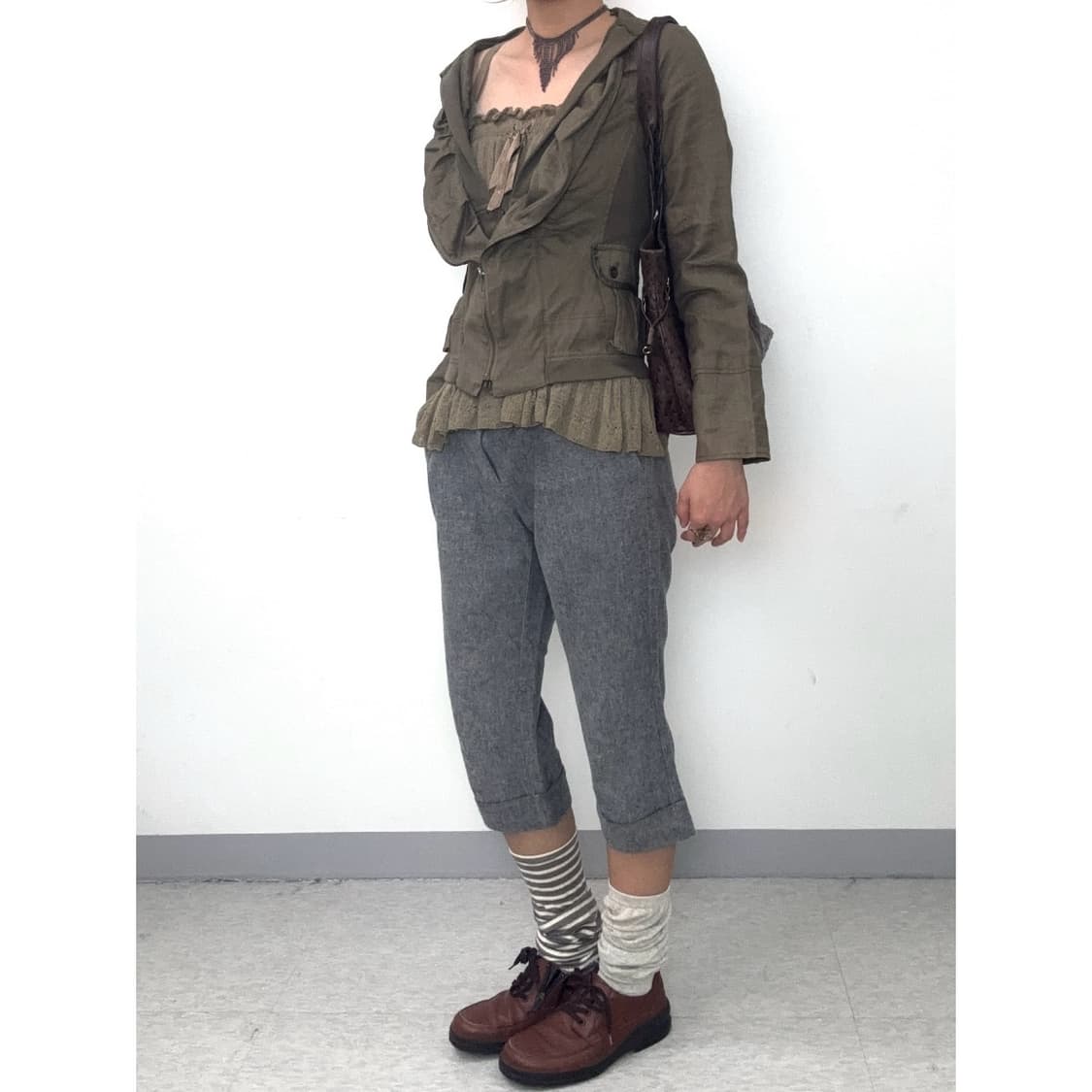 빈티지 GAP 그레이 카프리팬츠 상품이미지3