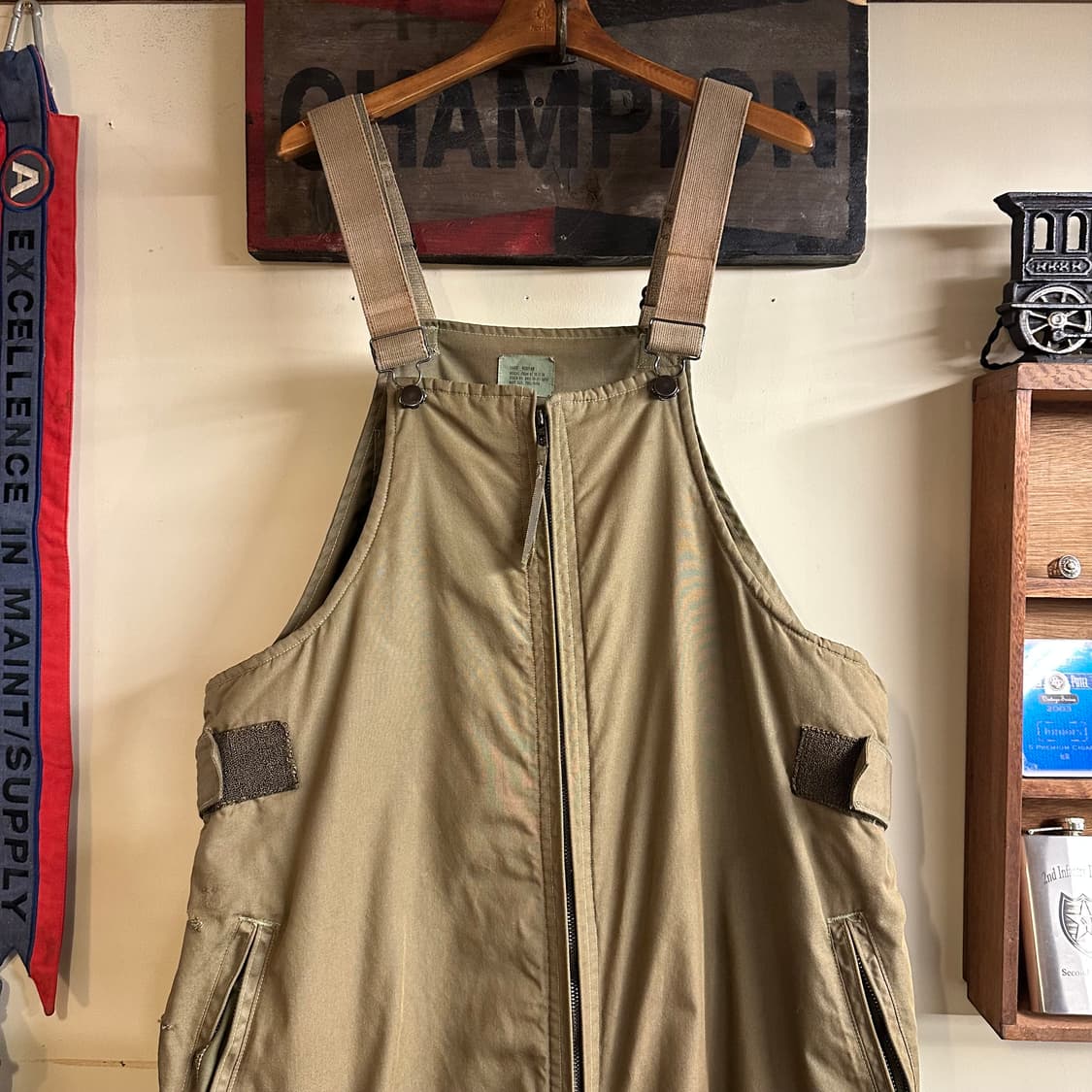 미군 오리지널 CVC 전차병 커버올 LR 상품이미지2