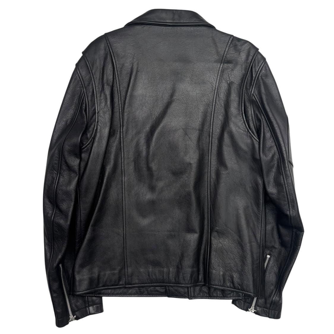 유니폼 브릿지 블랙 비대칭 레더 자켓 L 상품이미지4