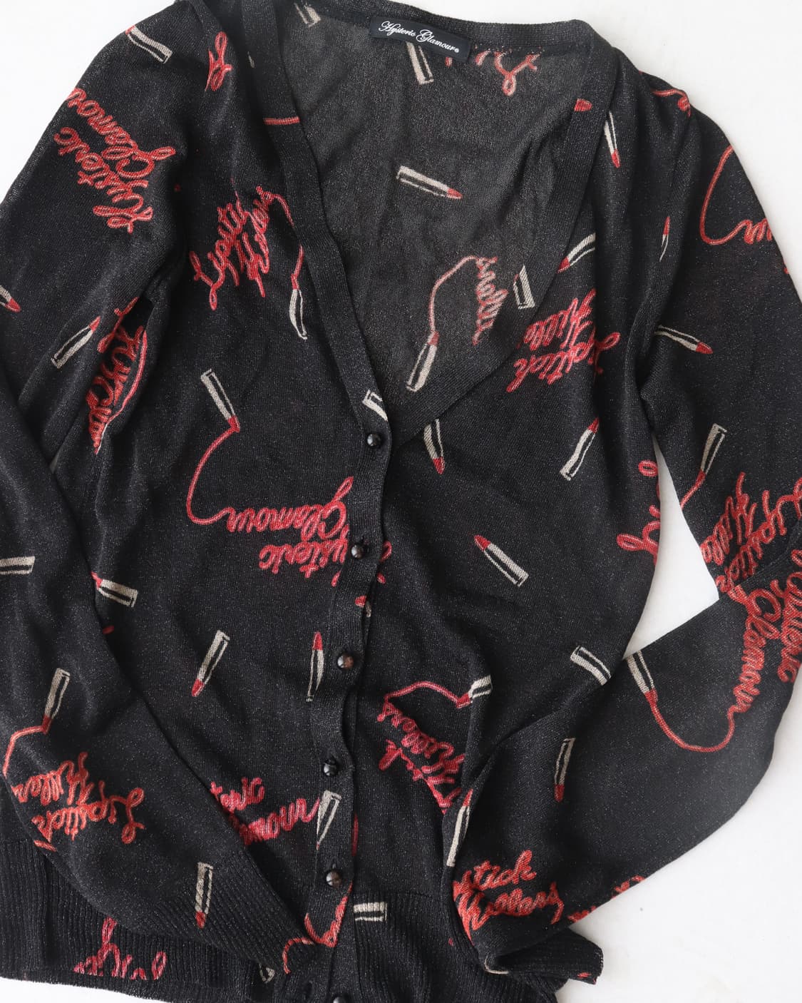 [Hysteric Glamour] Logo Sheer Cardigan 상품이미지3