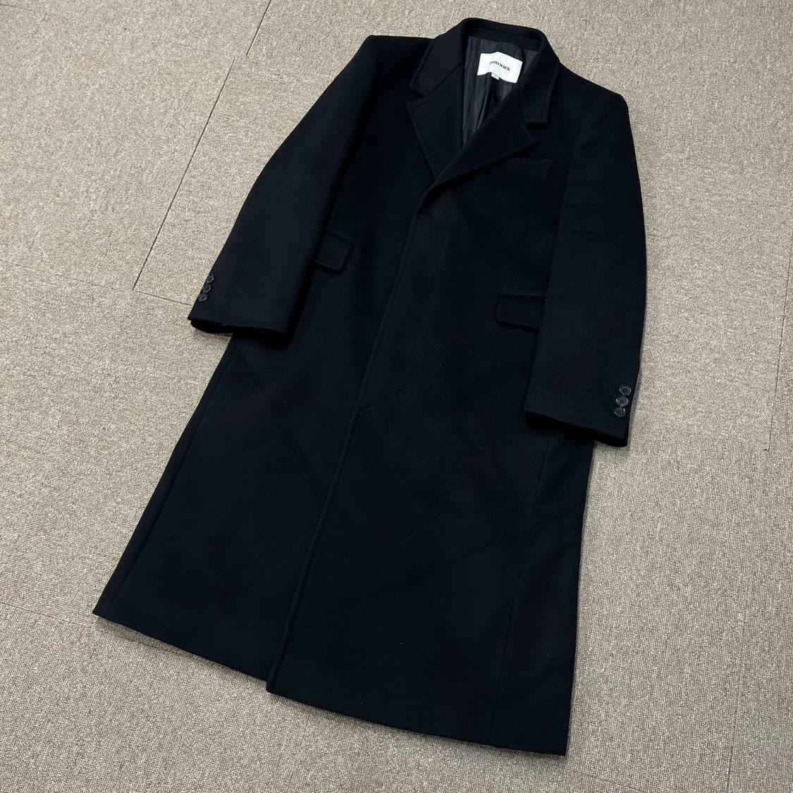 토니웩 24fw 울 캐시미어 테일러드 싱글 롱코트 상품이미지2