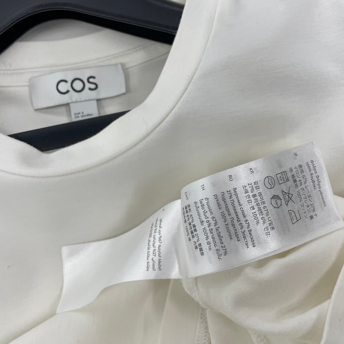 코스 여성F 벌룬 슬리브 반팔 티셔츠 상품이미지4