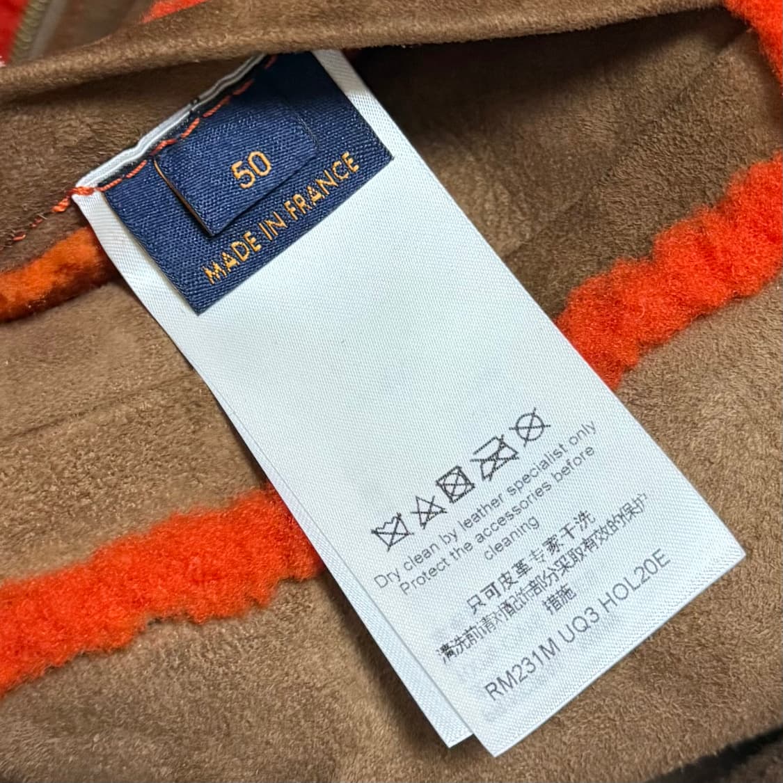 [S+급/50] 루이비통 시어링 블루종 무스탕 자켓 상품이미지8