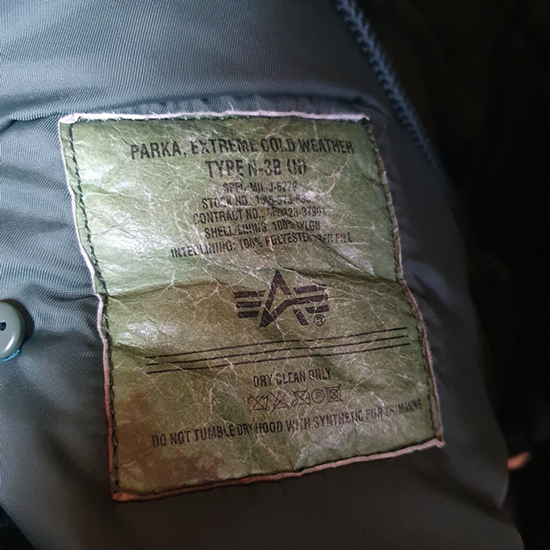 알파인더스트리 야상 점퍼 xs 상품이미지5