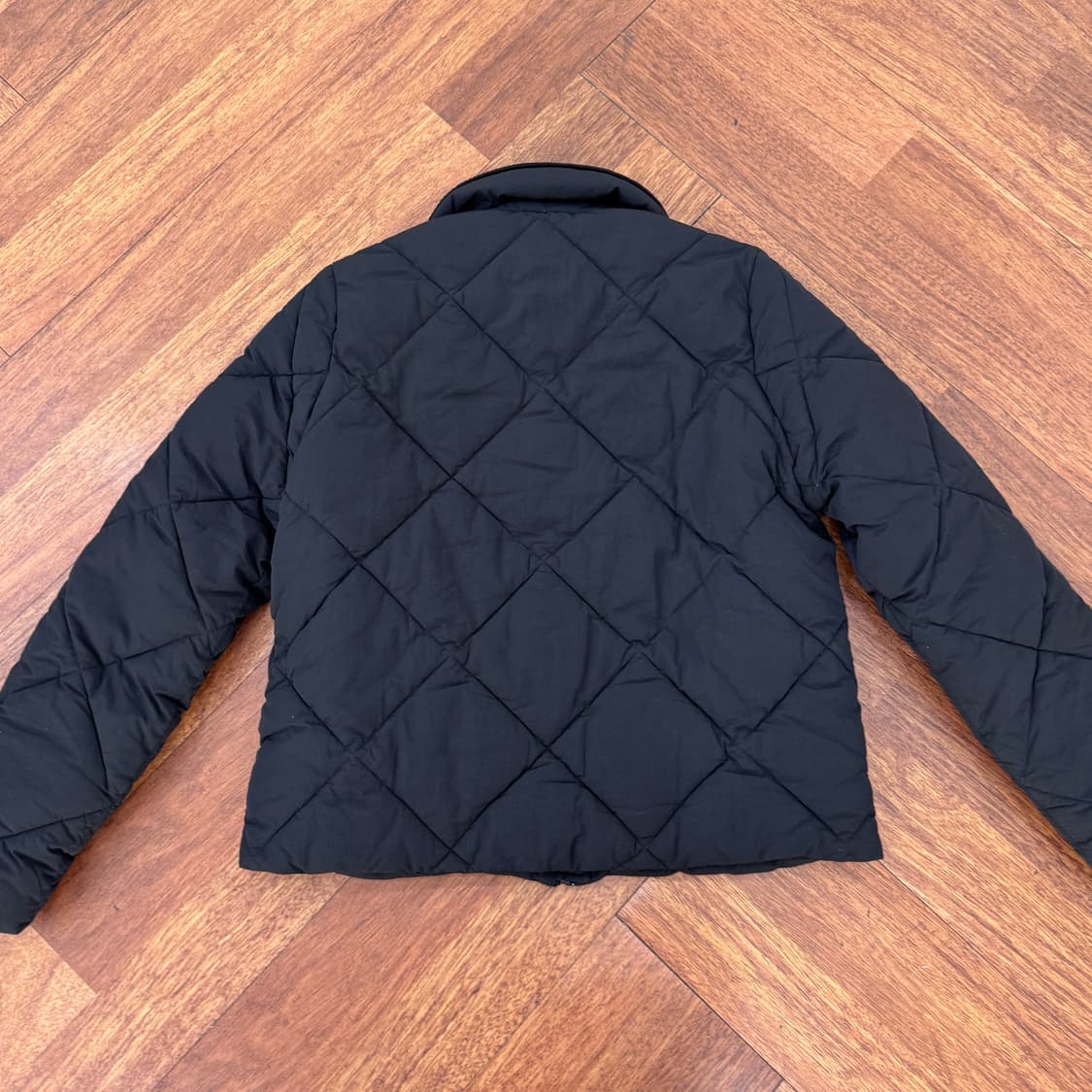 여성용 S 스노우피크 어패럴 블랙 퀼팅 패딩 자켓  상품이미지2