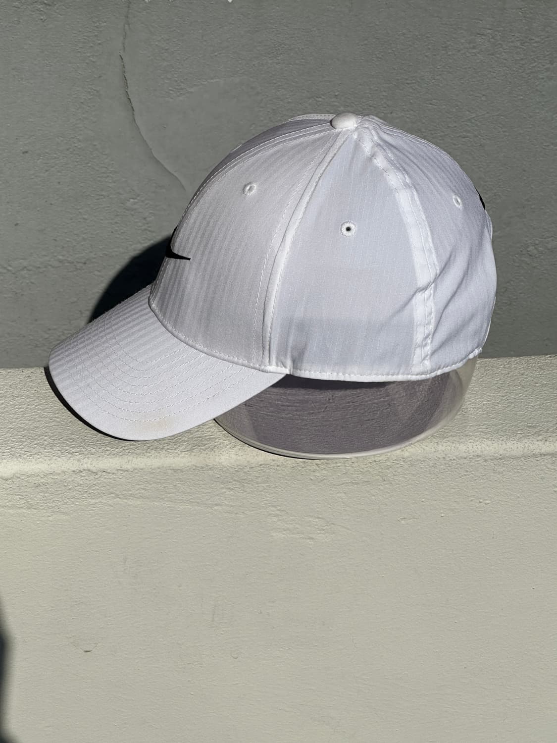 [F] 나이키 로고 우븐 화이트 볼캡 모자 상품이미지3