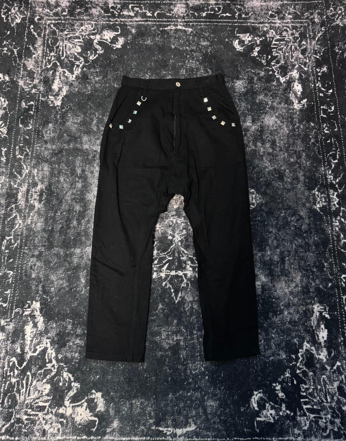 Bone Design Black Sarouel Pants 상품이미지3