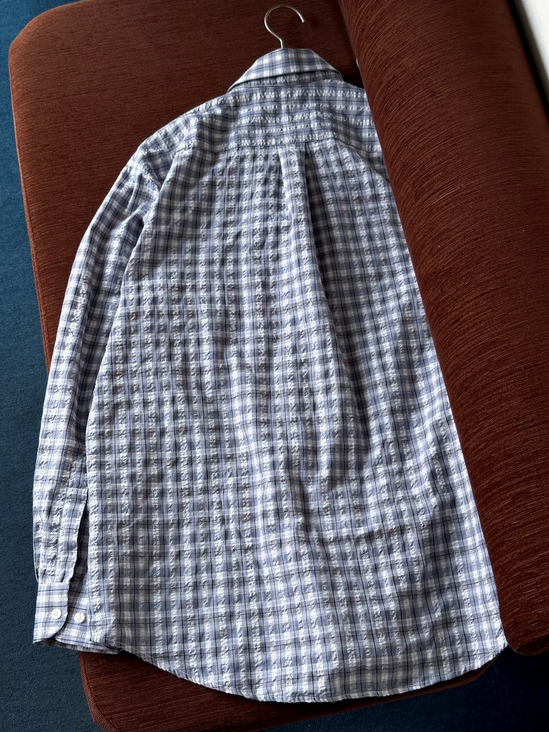 Volume fabric check design shirt 상품이미지10