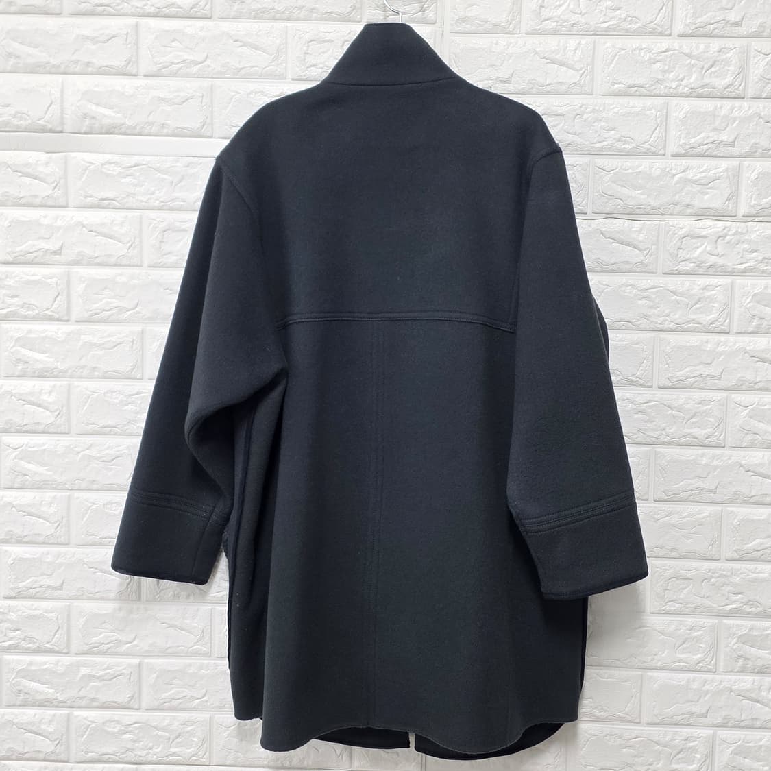 택포_ 한섬 시스템 여성 양털 배색 코트 L 상품이미지4