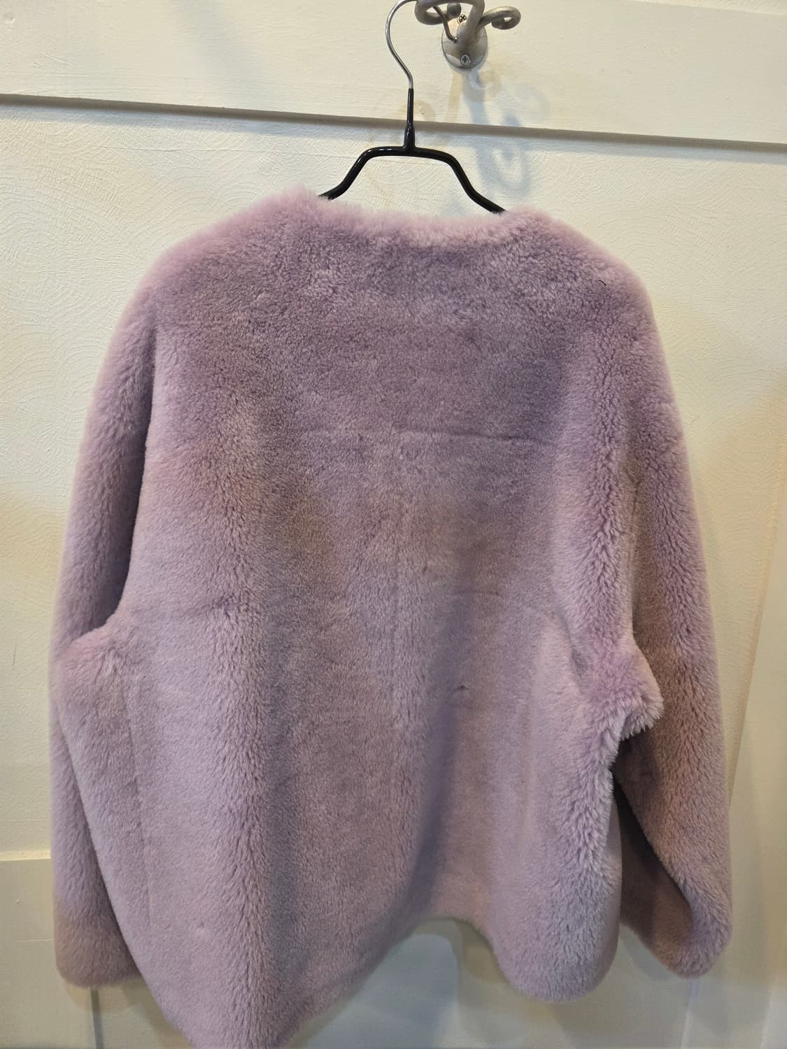 파스텔퍼플 양모 퍼 자켓 상품이미지3