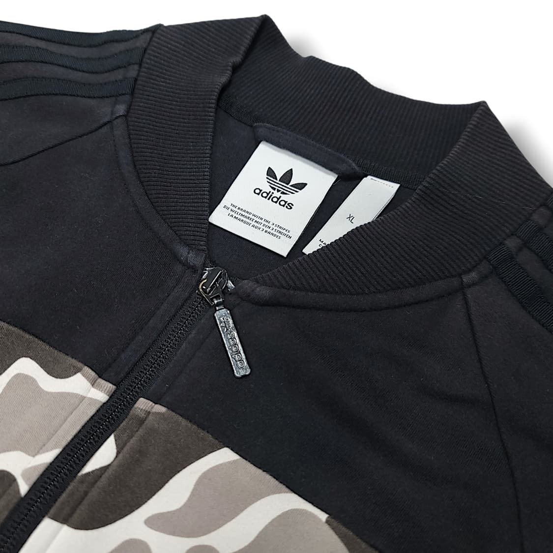 [XL/105] 아디다스 블랙 카모플라쥬 스플라이싱 집업 상품이미지8