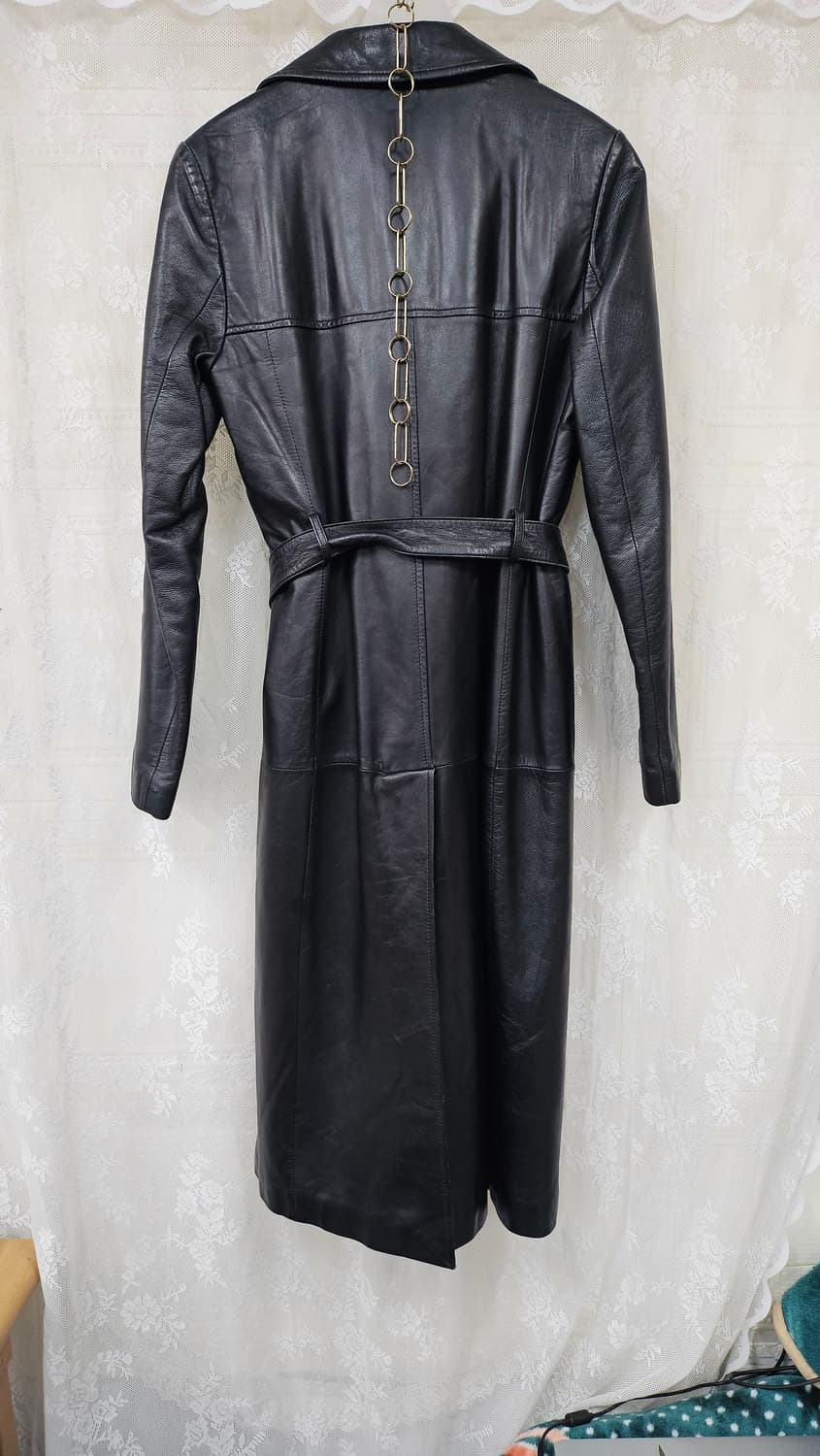 여성더블 가죽 트랜치코트 55 상품이미지3