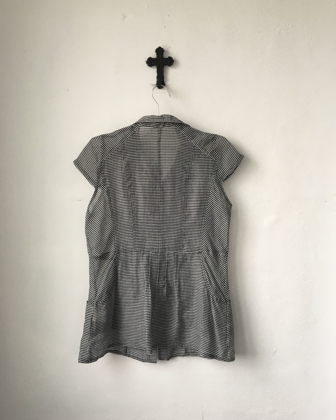 Check pattern blouse 상품이미지2