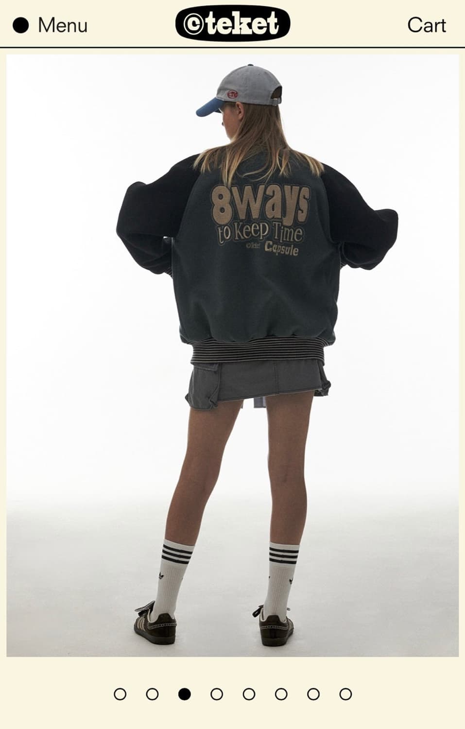 테켓 바시티 울자켓 M 상품이미지2