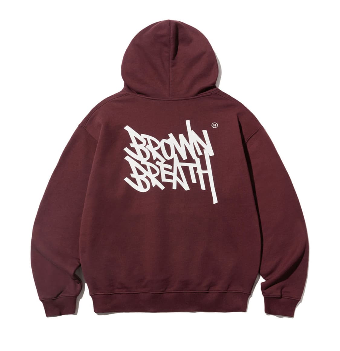 [XL] BrownBreath 브라운브레스 버건디 후드티 상품이미지7