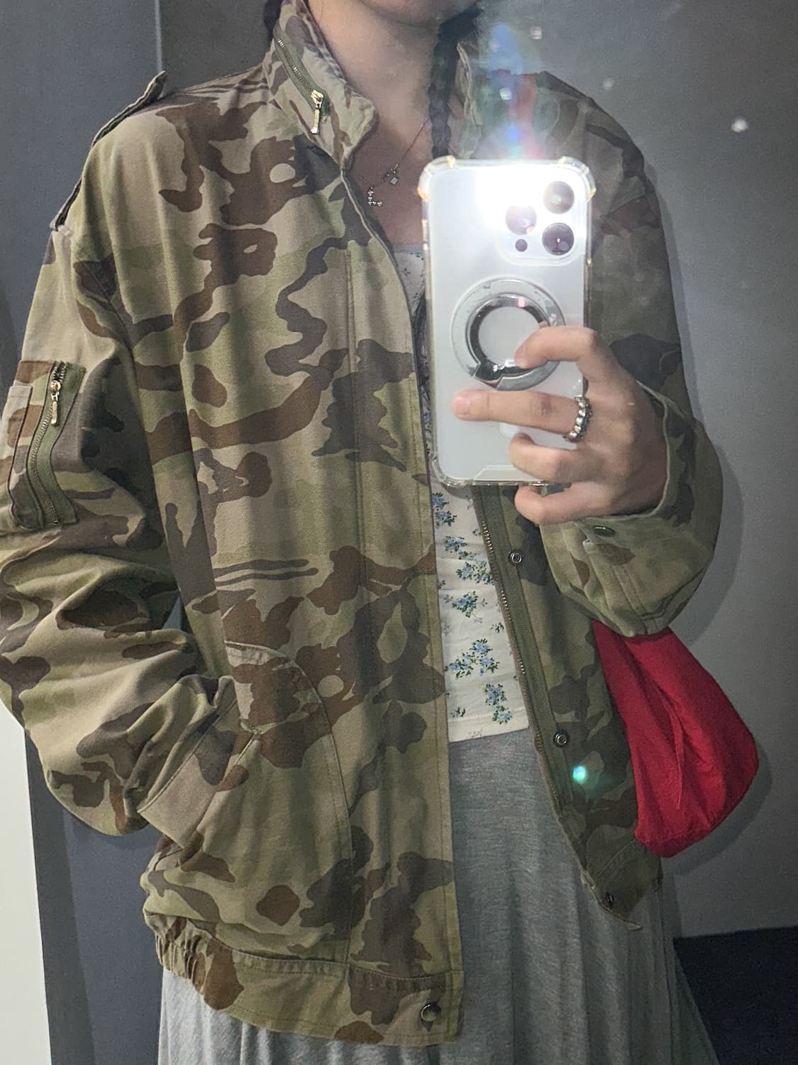 camo painted oversized cotton jacket 상품이미지2