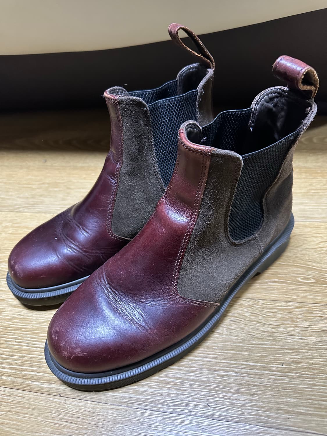 버건디 첼시 부츠 상품이미지1
