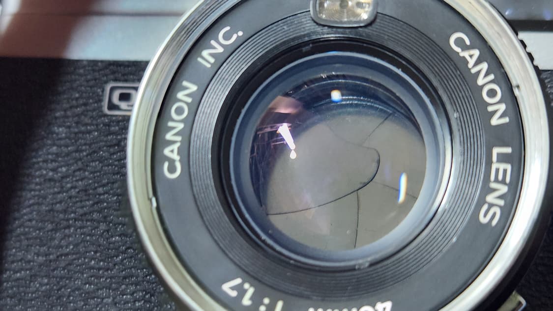 캐논 ql17 40mm f1.7 필름카메라 + 플래쉬 상품이미지10