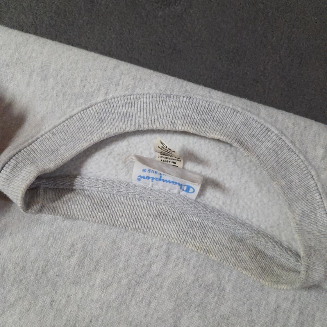 00s 챔피온 리버스위브 콜롬비아 맨투맨 스웨트셔츠 M 멜란지그레이 상품이미지5