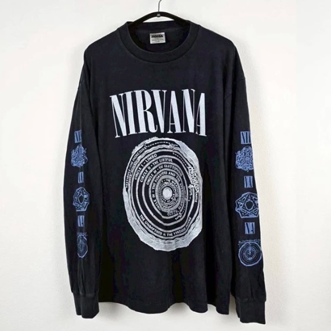 (rep) 빈티지 너바나 롱슬리브 bl 상품이미지1