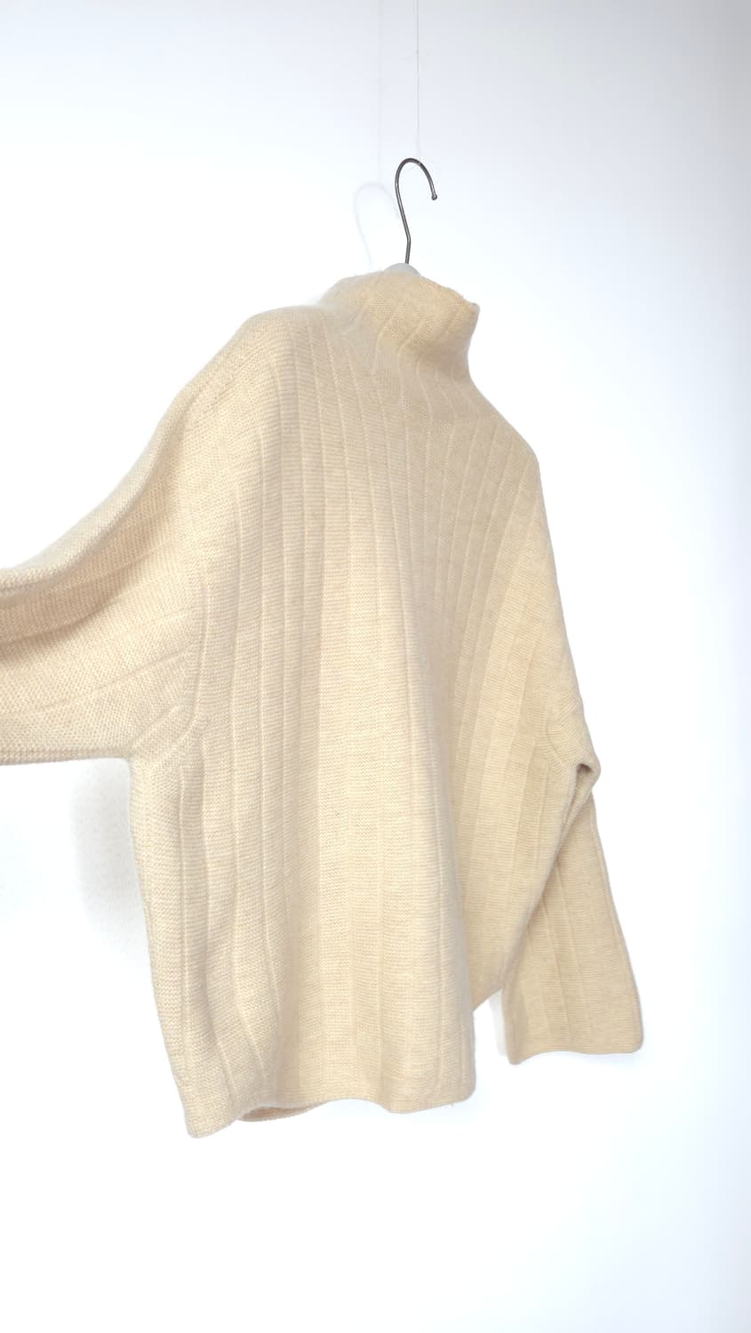 한섬 시스템 2021 모크넥 골지 울 니트 탑 F 사이즈 상품이미지3