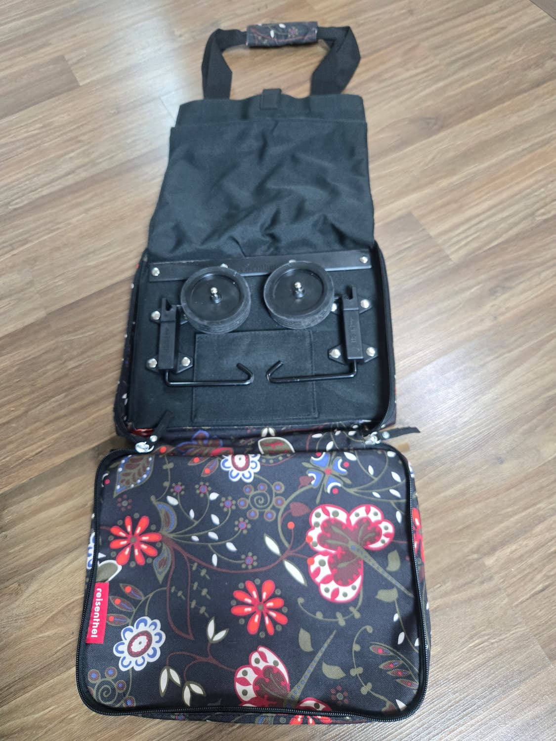 라이젠탈 - 접이식 트롤리 쇼핑 카트 - 블랙 상품이미지3