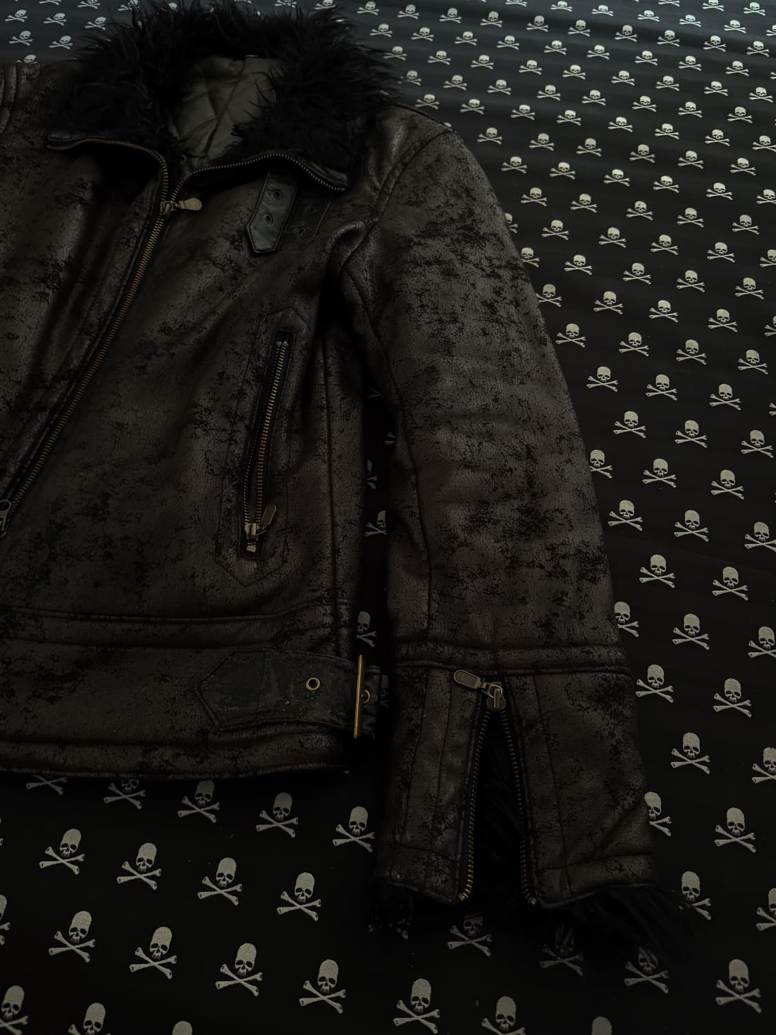 “Tornado Mart” Black fur jacket 상품이미지2