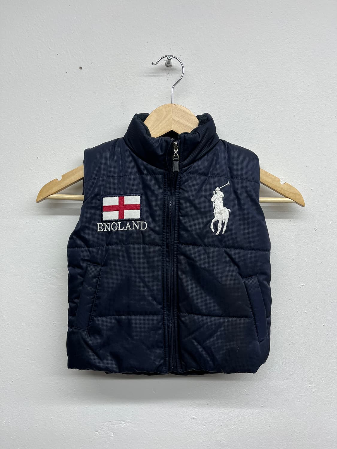 폴로 랄프로렌 빅포니 잉글랜드 키즈 베스트 패딩 4/4T 상품이미지1