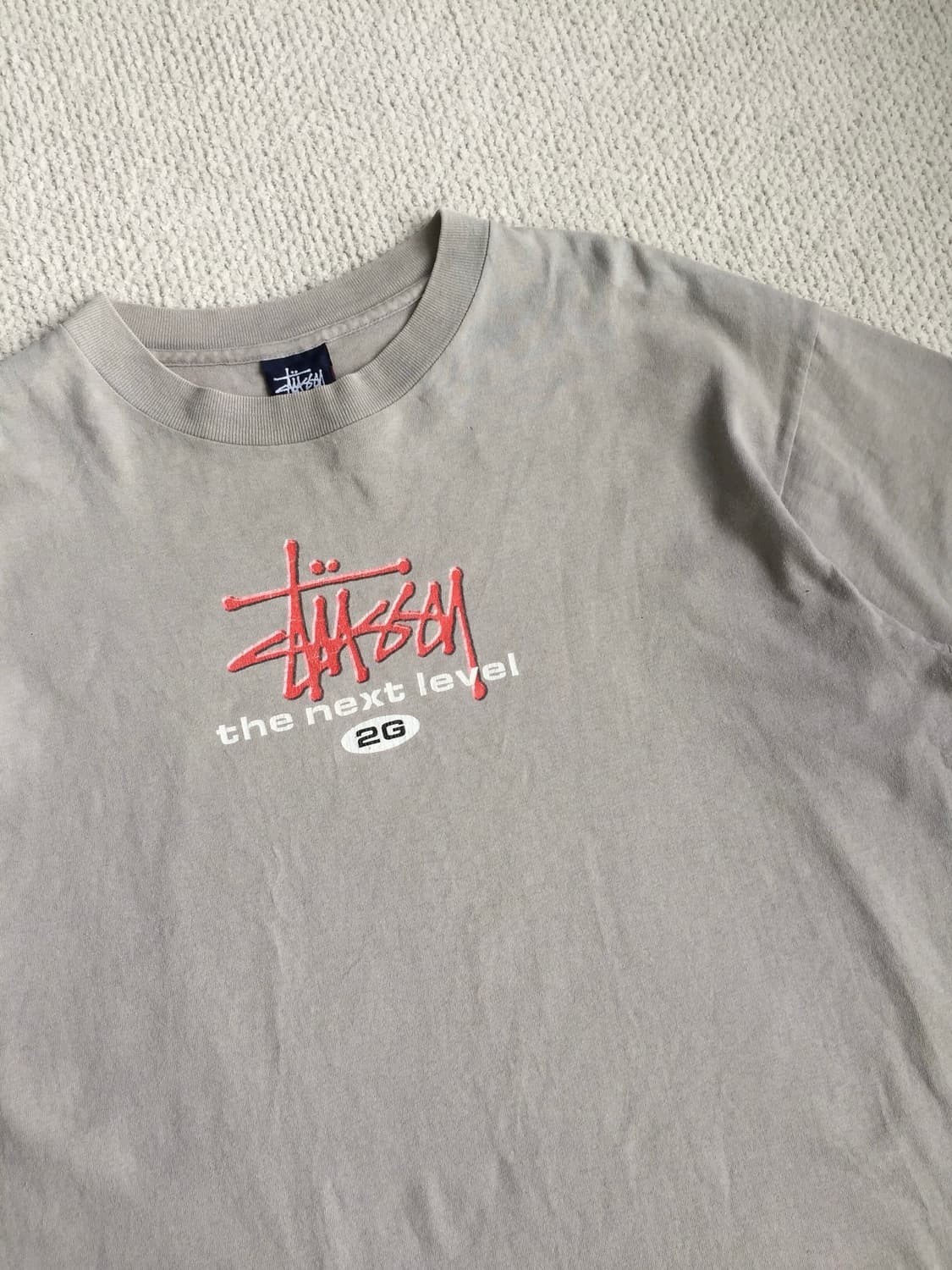 90’s old stussy 2G 반팔티 상품이미지2