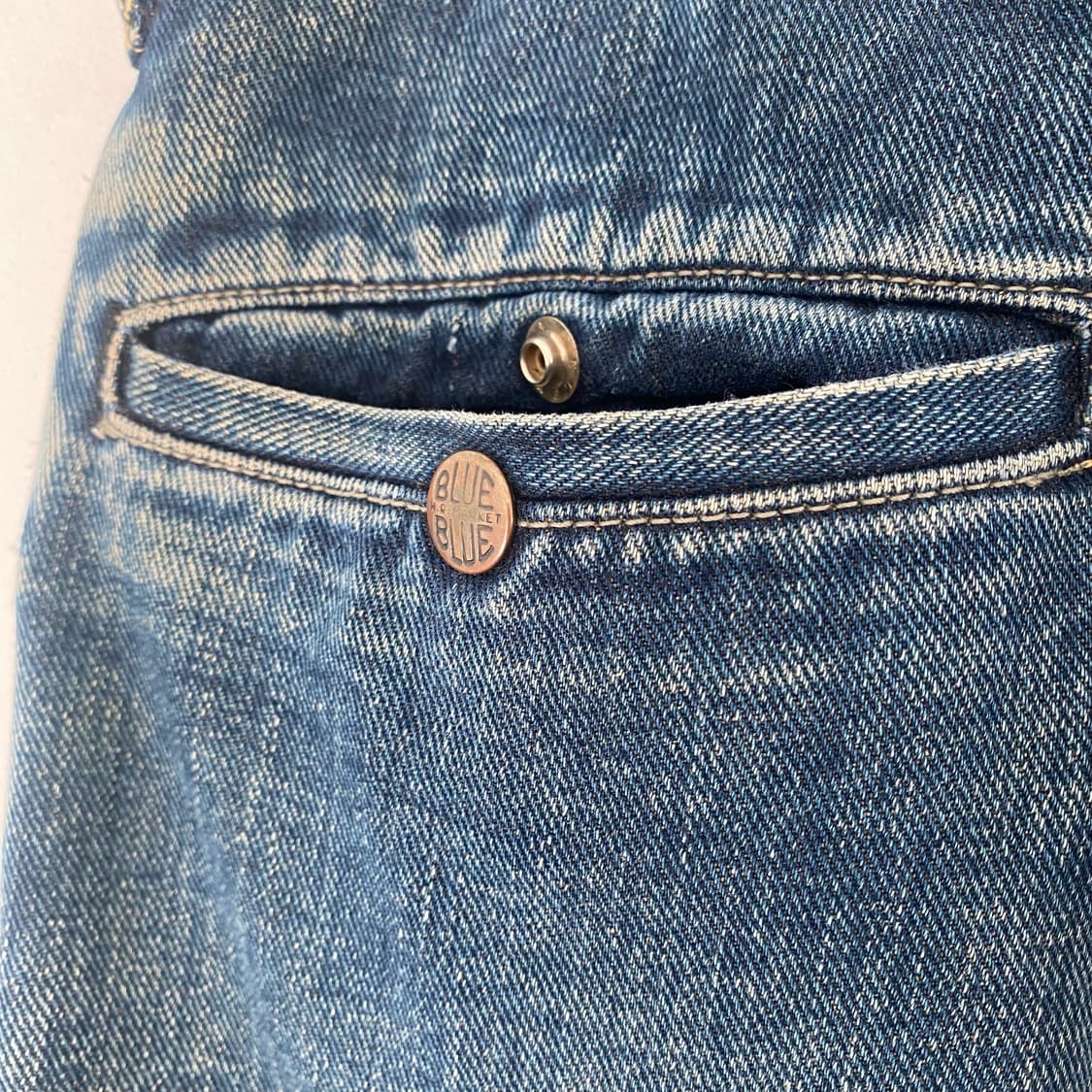 Blue Blue 와이드 컷오프 데님팬츠 상품이미지4