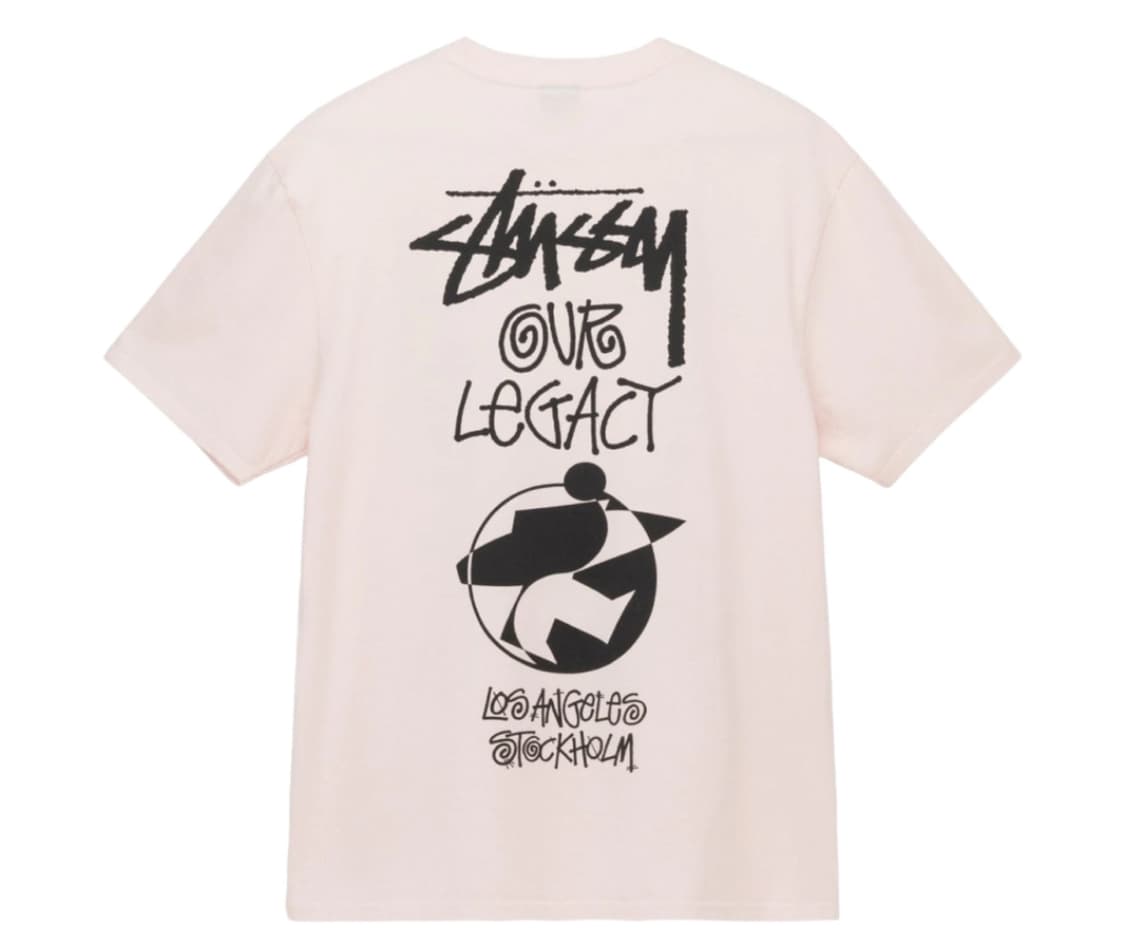 스투시 아워레가시 서프맨 티셔츠 핑크 S 상품이미지1