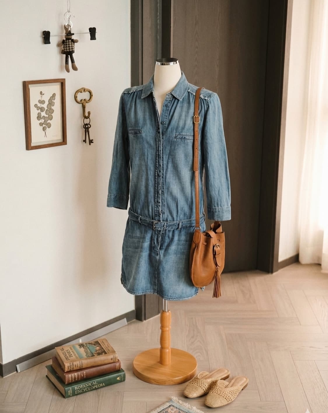 [Maje] 마주 데님 셔츠 원피스 상품이미지1