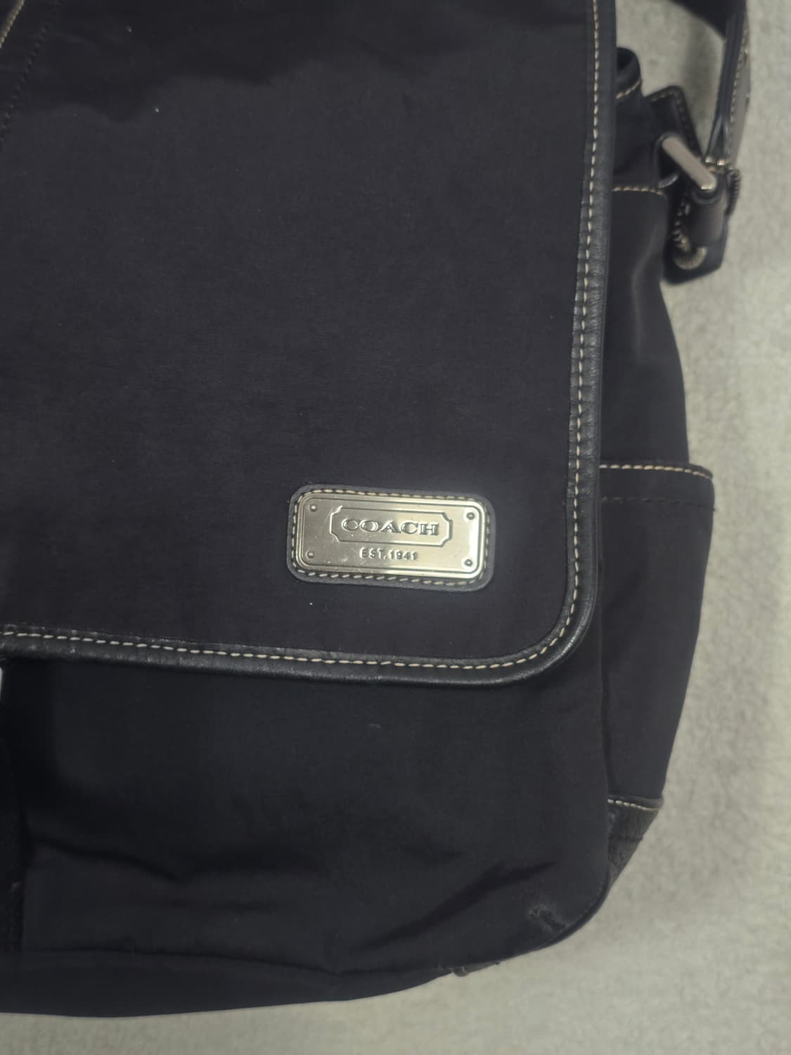 코치 바릭 나일론 맵 백 블랙 상품이미지5